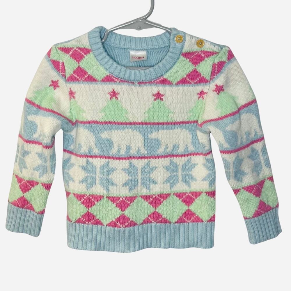 Holiday Time Girls Christmas Sweater Size 2T